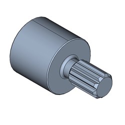 SPLINE STUBWELD 9T 5/8" 16/32 SAE A