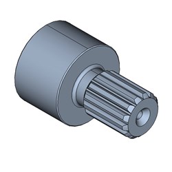 SPLINE STUBWELD 15T 1" 16/32 SAE BB