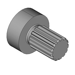 SPLINE STUBWELD 13T 1 3/4" 8/16 SAE D