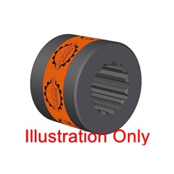PRECISION SPLINE HUB 24T 50mm 2 Mod DIN 5480